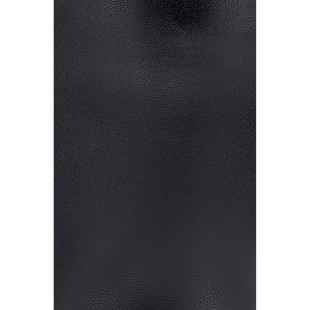 Women's Black Buckle Rino Flared Padded Footbed Heeled Sandal Square Toe Shoes - Picture 7 of 7